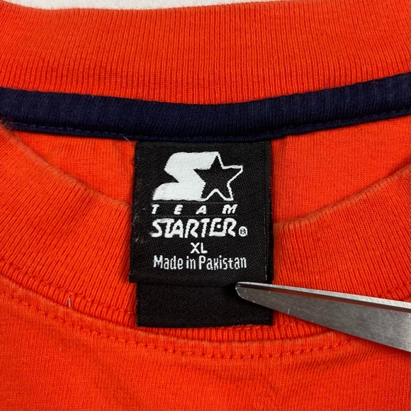 Vtg Starter Clemson Tigers Men’s T-Shirt XL 90s Y2K Embroidered Orange A7 - Picture 2 of 7